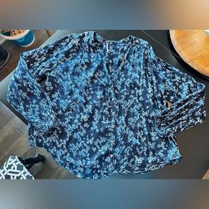 Free people poets  blouse sz XL like new never worn only washed and hung to dry